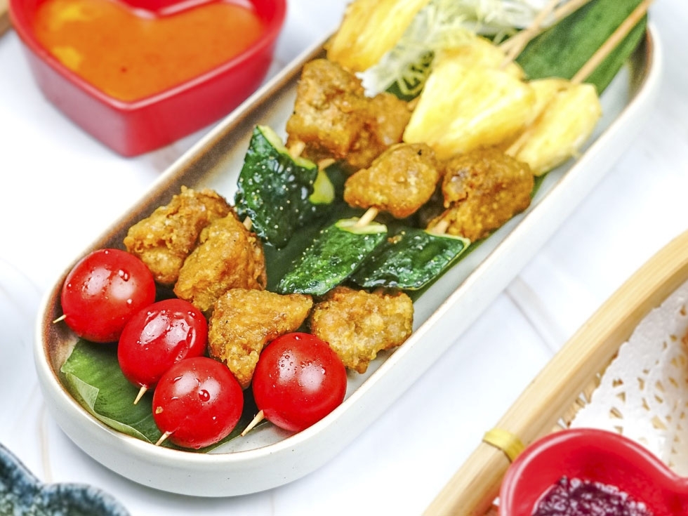 沙嗲香酥肉串燒